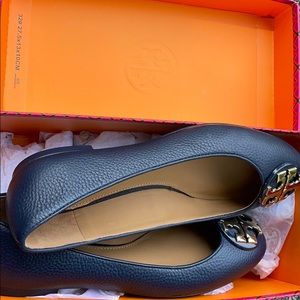 Tory Burch Navy Flats
